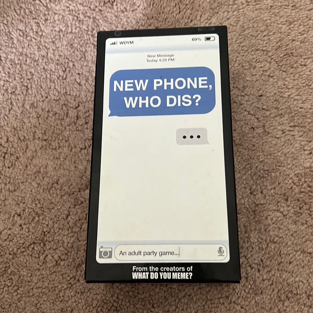 New phone Who Dis Party Game
